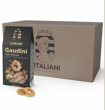 Gaudini 24 Packungen Taralli Mehrkorn Taralli 4800 g I Inhalt: 24 Packungen a 200 g