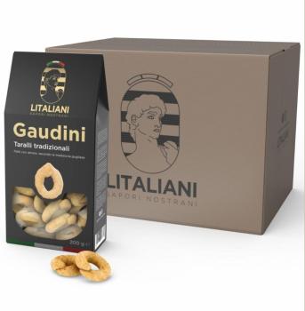 Gaudini 12 Packungen Taralli klassisches Rezept 2400 g I Inhalt: 12 Packungen a 200 g