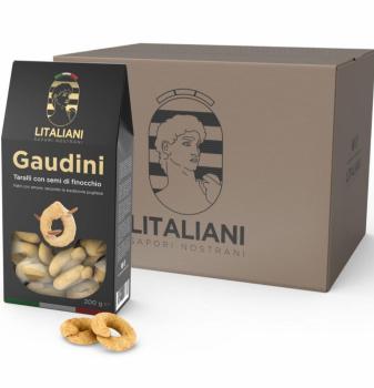 Gaudini 12 Packungen Taralli mit Fenchelsamen 2400 g I Inhalt: 12 Packungen a 200 g