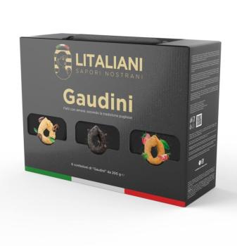 Box Gaudini 6 Packungen Taralli 1200 g I Inhalt: 6 Packungen a 200 g