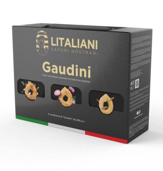 Box Gaudini 6 Packungen Taralli 1200 g I Inhalt: 6 Packungen a 200 g